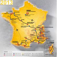 Carte du Tour de France 2013