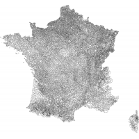 Carte des communes françaises