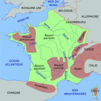 Carte de France simplifiee