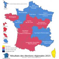 Carte élections régionales 2015 - Tour 2