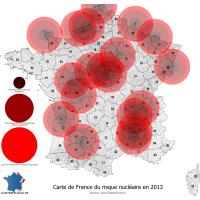 Carte du risque nucléaire