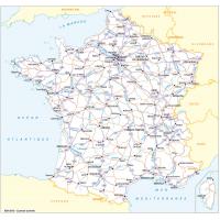 Carte routière de France