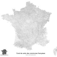 Fond de carte des communes de France