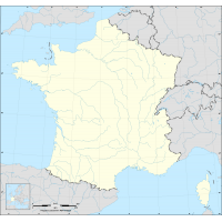 Fond de carte de France avec rivieres