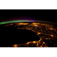 Photo de la France de nuit depuis l'ISS