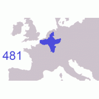 Evolution du royaume des Francs 481-870