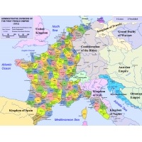 Departement de France sous Napoleon