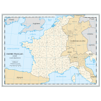 Departement de l'empire sous Napoleon en 1811