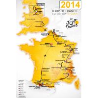 Carte du Tour de France 2014